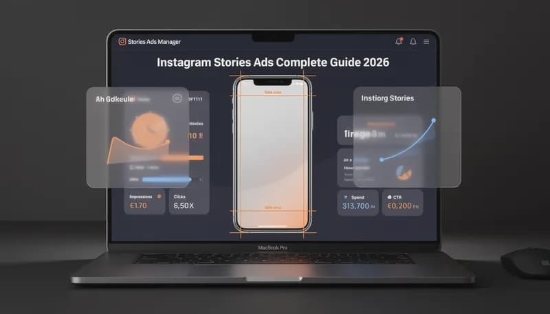 Instagram Stories ads safe zone guide 2026 — phone mockup showing vertical 9:16 ad with 250px top and bottom safe zones annotated